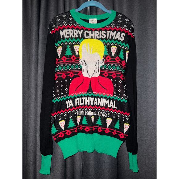 Ugly Christmas Sweater Xmas Size Medium Home Alone - Picture 1 of 3